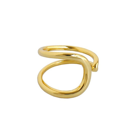 RING OPEN LOOP 18K GOLD PLATE
