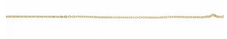 9CT GOLD HAMMERED CABLE CHAIN ANKLET