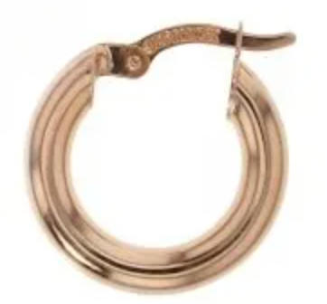 9CT ROSE GOLD HOOPS