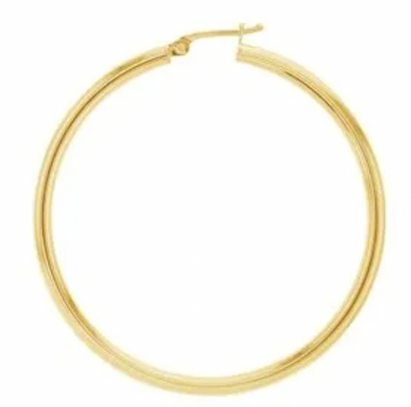 PLAIN 9CT YELLOW GOLD HOOPS