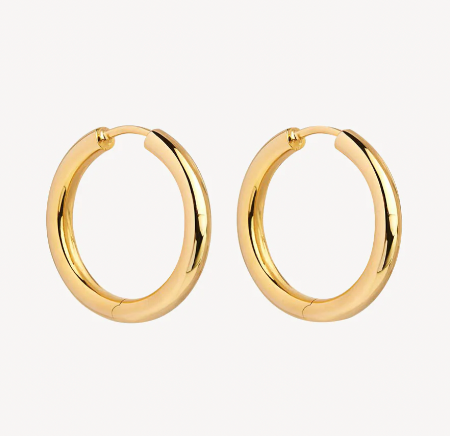 SUBTLE HUGGIE EARRINGS (YELLOW GOLD PLATED)