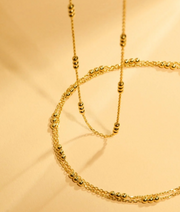 HALCYON CHAIN NECKLACE 45CM (YELLOW GOLD PLATED)