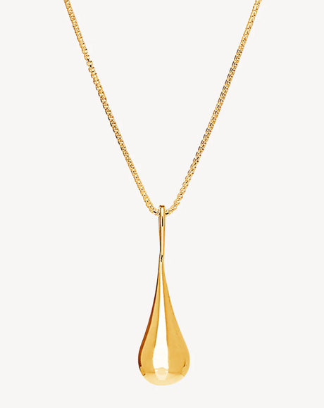MY SILENT TEARS NECKLACE (YELLOW GOLD PLATED)