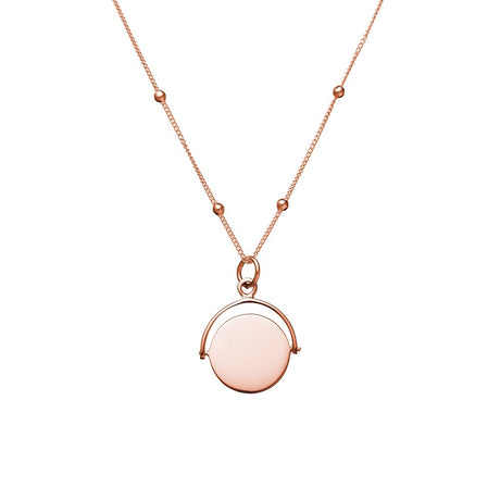 SPINNING PENDANT SILVER - ROSE GOLD PLATED