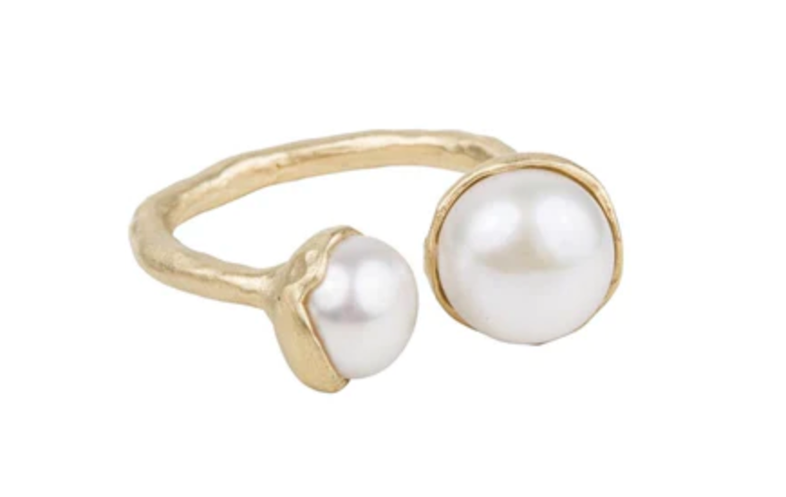 DOUBLE PEARL RING