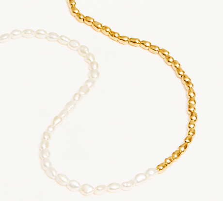BY YOUR SIDE PEARL CHOKER - GOLD
