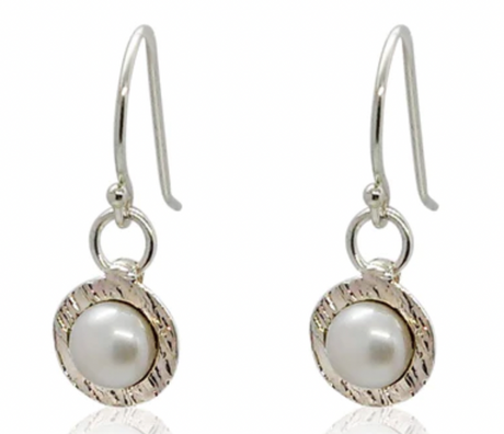 EARRINGS SILVER WITH PEARLS