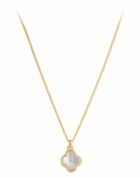 MOTHER OF PEARL NECKLACE - GOLD