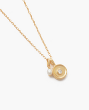 SOLSTICE PEARL NECKLACE - YELLOW GOLD PLATED