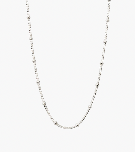 BESPOKE BALL CHAIN NECKLACE - STERLING SILVER (16-18")