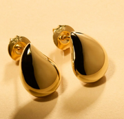 SUNSHOWER SMALL STUD EARRINGS (YELLOW GOLD PLATED)