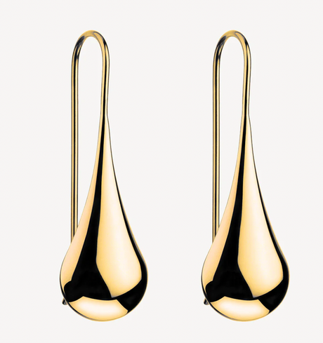 WEEPING WOMAN EARRINGS (YELLOW GOLD PLATED)