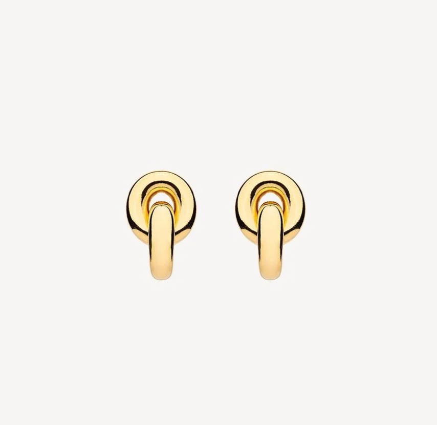 EMBRACE STUD EARRINGS (YELLOW GOLD PLATED)