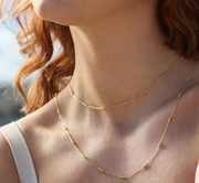 HALCYON CHAIN NECKLACE 60CM (YELLOW GOLD PLATED)