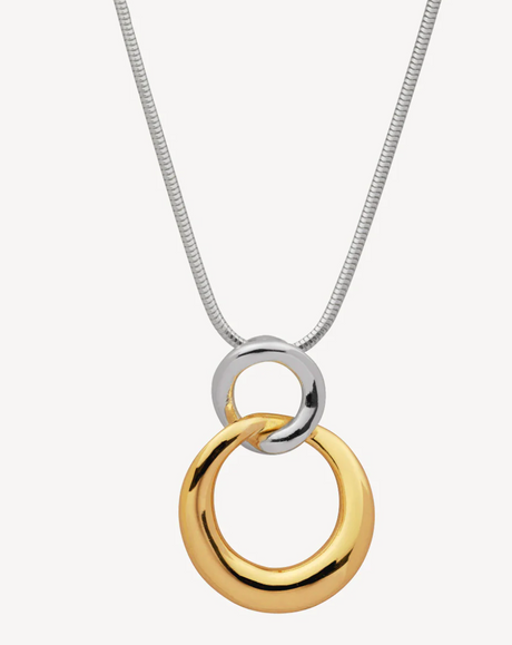 TRANQUILA NECKLACE (STERLING SILVER AND YELLOW GOLD PLATED)