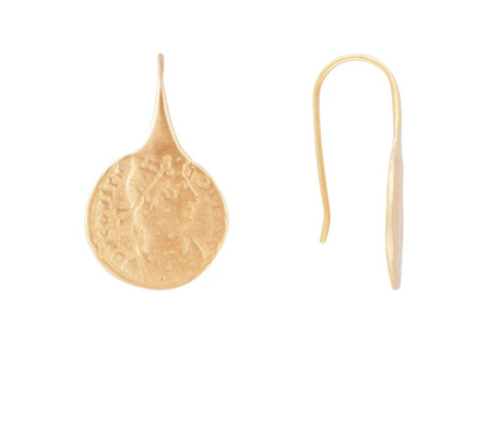 ANCIENT COIN EARRINGS - GOLD