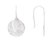 SILVER ANCIENT COIN EARRINGS