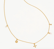 LIVE IN PEACE PEARL CHOKER - GOLD
