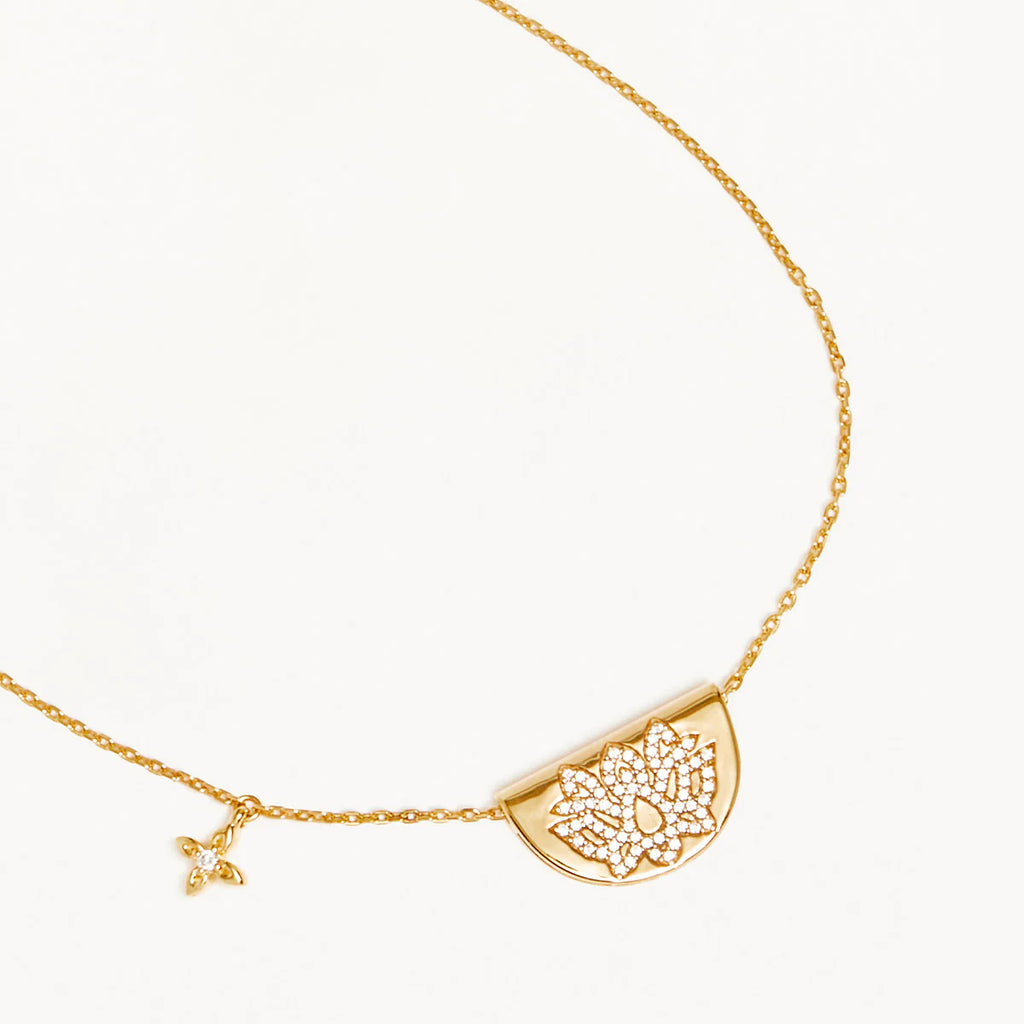 LIVE AND LIGHT LOTUS NECKLACE