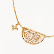 LIVE AND LIGHT LOTUS NECKLACE