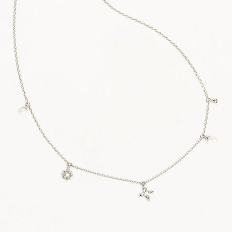 LIVE IN PEACE PEARL CHOKER - STERLING SILVER