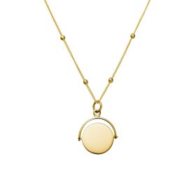 SPINNING PENDANT SILVER - GOLD PLATED