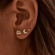 GOLD BLOOMING UNDER THE SAME SUN STUD EARRINGS