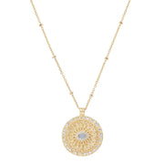 GOLD BLESSED EYE NECKLACE