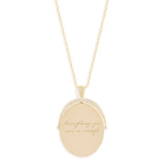 EVERYTHING YOU ARE IS ENOUGH SMALL NECKLACE - GOLD