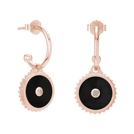 HALCYON EQUILIBRIUM EARRINGS - ROSE GOLD