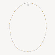 ALGONQUIN NECKLACE 45CM (STERLING SILVER AND YELLOW GOLD PLATED)