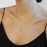 MY SILENT TEARS NECKLACE (YELLOW GOLD PLATED)