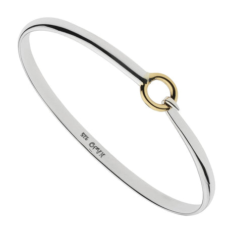 OH HONEY BANGLE (STERLING SILVER AND YELLOW GOLD PLATED)