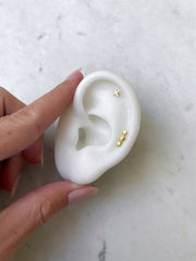 TINY TRIPLE CIRCLE EAR CUFF