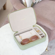 Sage Green Jewellery Travel Box